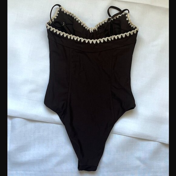 NWT Ramy Brook Addisyn One Piece Swimsuit in Brown Size XS - Picture 5 of 7